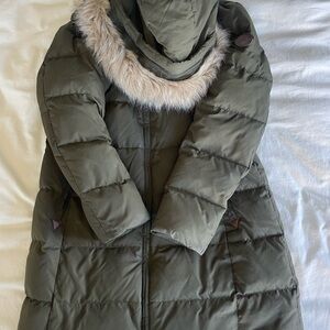 Ralph Lauren Olive Green Women's Puffer Coat